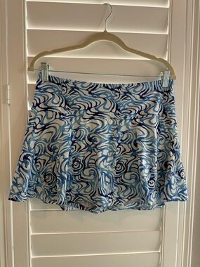 Blue and White tennis Skirt